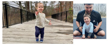 toddlers playing on bridge